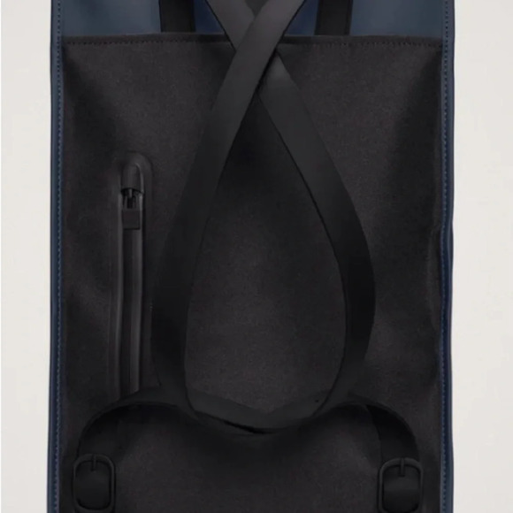 RAINS from Denmark Backpack NAVY Unisex MSRP $125 Popular in Europe! - Picture 2 of 6